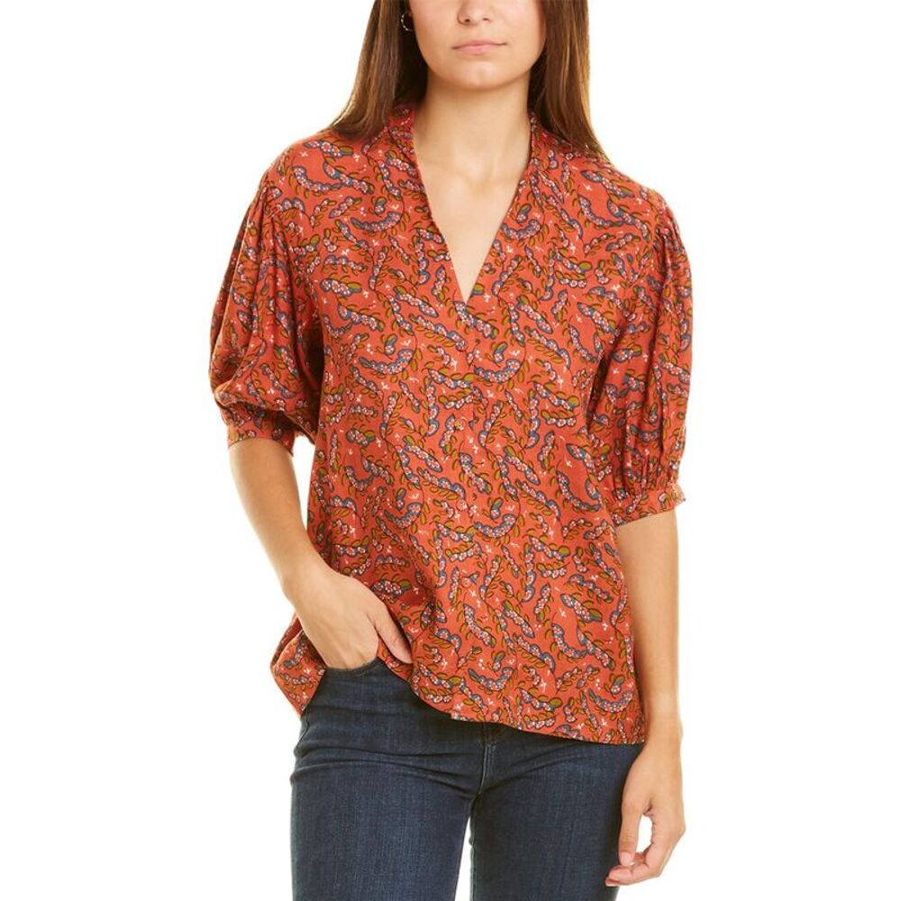 Garrie B Womens  Moss Crepe Top